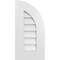 Ekena Millwork Quarter Round Top Right Surface Mount PVC Gable Vent w/ 3-1/2"W x 1"P Standard Frame, 12"W x 24"H GVPQR12X2401SN - alternate 1